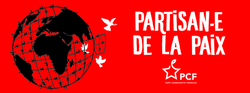 logo partisan.e de la paix